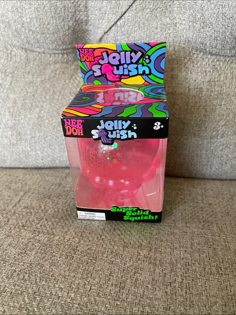 NIB Needoh Jellyfish - Jelly Squish Pink Squish Toy